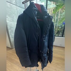 Mackage Men's Navy Hooded Puffer Coat